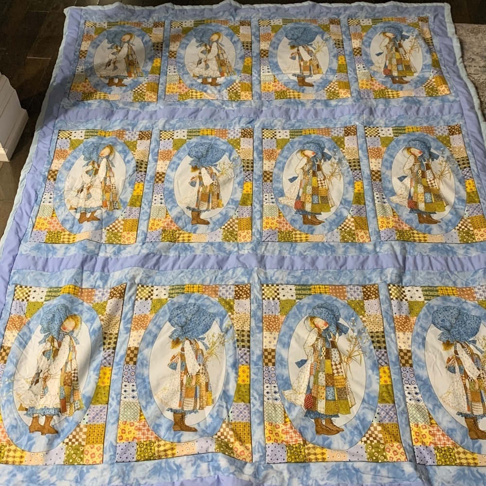 Holly Hobbie blanket/Quilt  great for the fall season